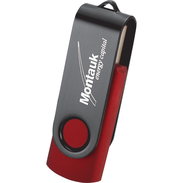 Rotate Black Clip Flash Drive 2GB - Image 19