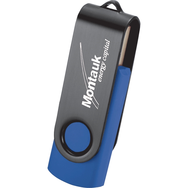 Rotate Black Clip Flash Drive 2GB - Image 25