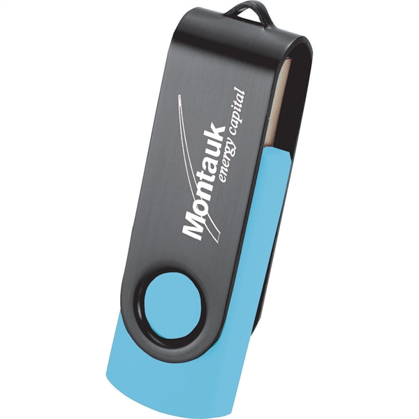 Rotate Black Clip Flash Drive 2GB - Image 27