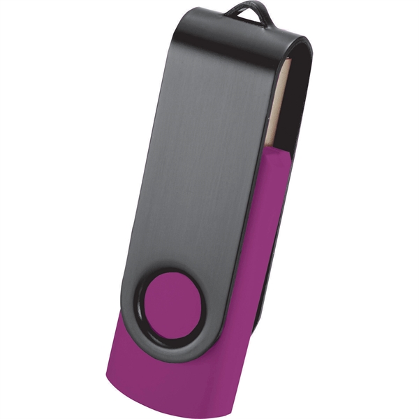 Rotate Black Clip Flash Drive 2GB - Image 28
