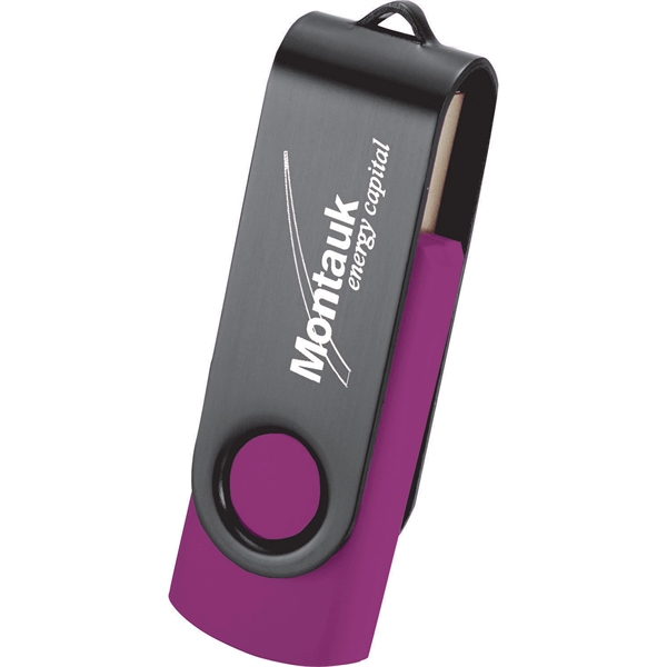 Rotate Black Clip Flash Drive 2GB - Image 29