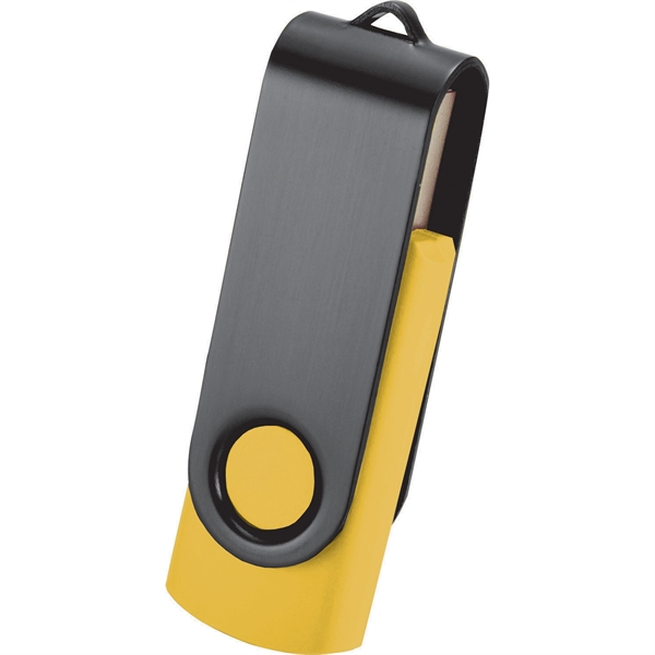 Rotate Black Clip Flash Drive 2GB - Image 36