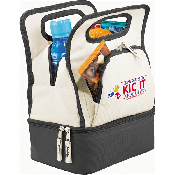 Color Dip Dual Compartment Lunch Cooler - Image 1