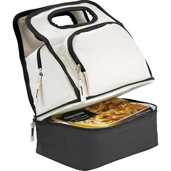 Color Dip Dual Compartment Lunch Cooler - Image 2