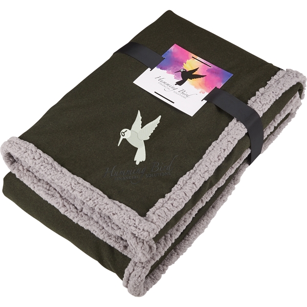 Field & Co.® Oversized Wool Sherpa Blanket w/Card - Image 5
