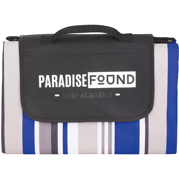 Oversized Striped Picnic and Beach Blanket - Image 10