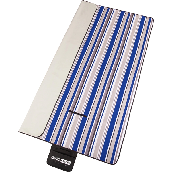 Oversized Striped Picnic and Beach Blanket - Image 11