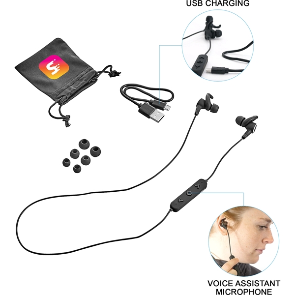 Noble Bluetooth Earbuds with Voice Assistant - Image 1