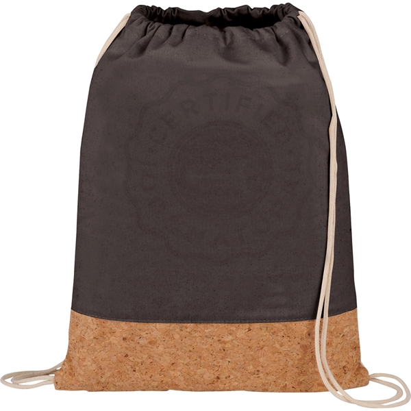 Cotton and Cork Drawstring Bag - Image 2