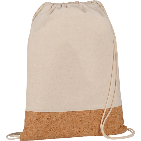 Cotton and Cork Drawstring Bag - Image 4