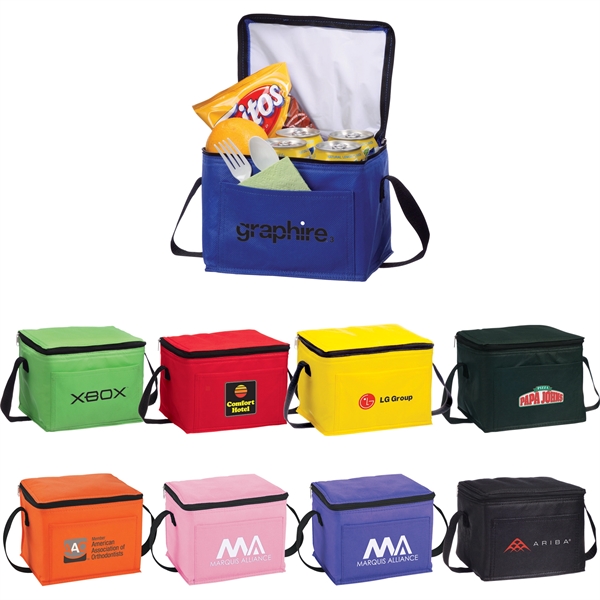 Sea Breeze 6-Can Non-Woven Lunch Cooler - Image 5