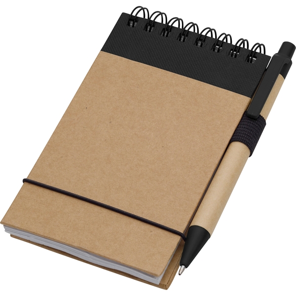 5" x 4" Recycled Spiral Jotter with Pen - Image 2