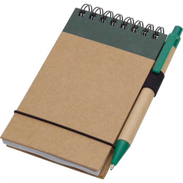 5" x 4" Recycled Spiral Jotter with Pen - Image 6