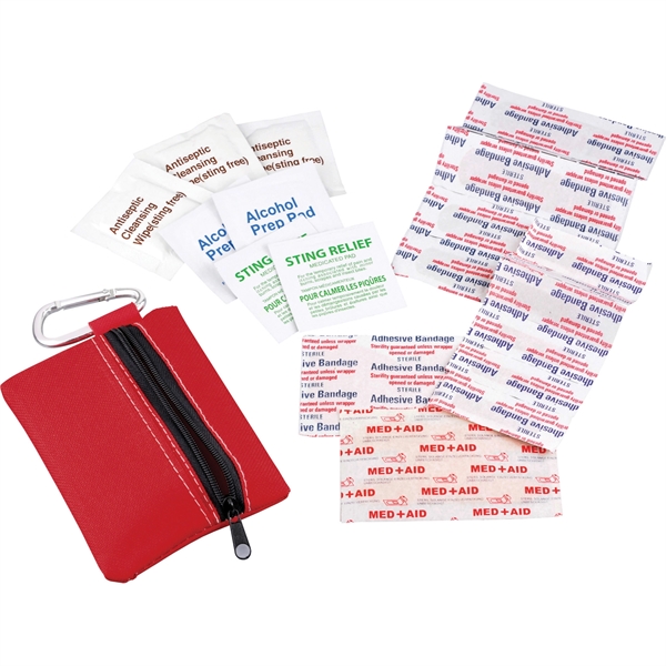 Zippered 20-Piece First Aid Pouch - Image 2