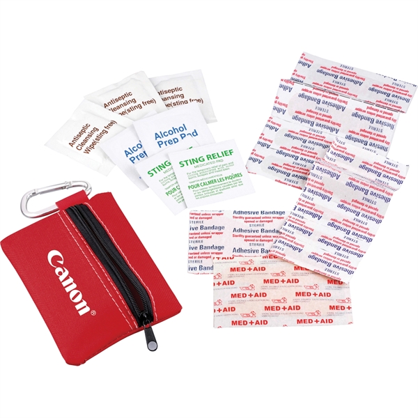 Zippered 20-Piece First Aid Pouch - Image 5