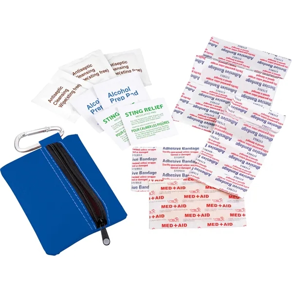 Zippered 20-Piece First Aid Pouch - Image 10