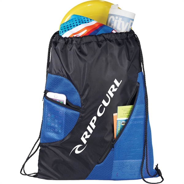 Zippered Mesh Drawstring Sportspack - Image 16