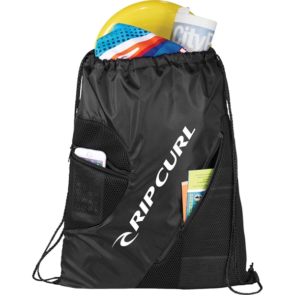 Zippered Mesh Drawstring Sportspack - Image 20
