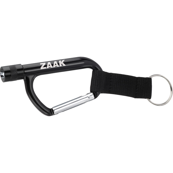 Flashlight Carabiner with Strap - Image 1