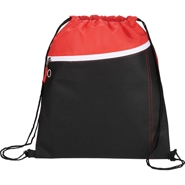 Slant Front Pocket Drawstring Bag - Image 5