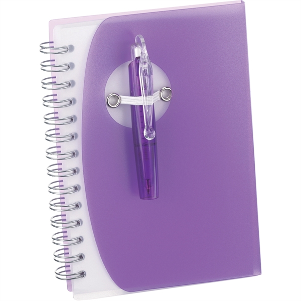 4" x 5.5" Tribune Spiral Notebook w/ Pen - Image 8