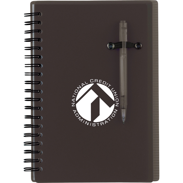 5" x 7" Chronicle Spiral Notebook w/Pen - Image 2