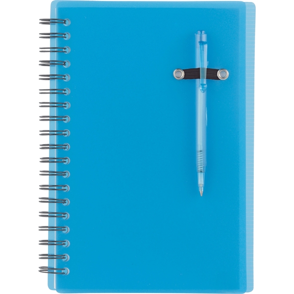 5" x 7" Chronicle Spiral Notebook w/Pen - Image 3