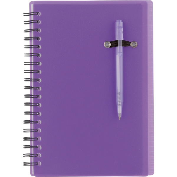 5" x 7" Chronicle Spiral Notebook w/Pen - Image 6