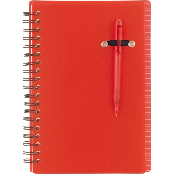 5" x 7" Chronicle Spiral Notebook w/Pen - Image 8