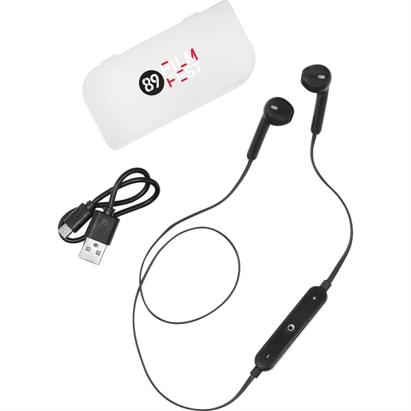 Music Control Bluetooth Earbuds with Cas - Image 1
