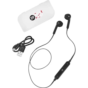 Music Control Bluetooth Earbuds with Cas