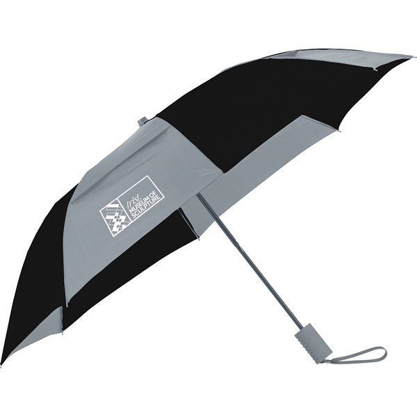 42" Auto Open Vented Folding Umbrella - Image 1