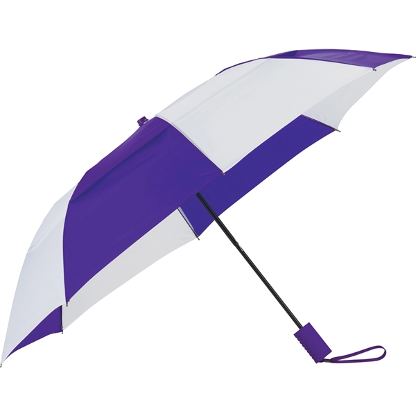 42" Auto Open Vented Folding Umbrella - Image 10