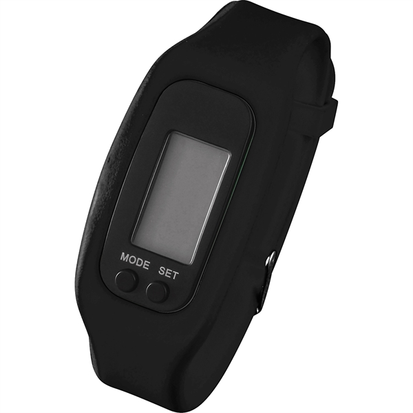 LED Pedometer Watch in Case - Image 3
