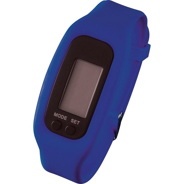 LED Pedometer Watch in Case - Image 4