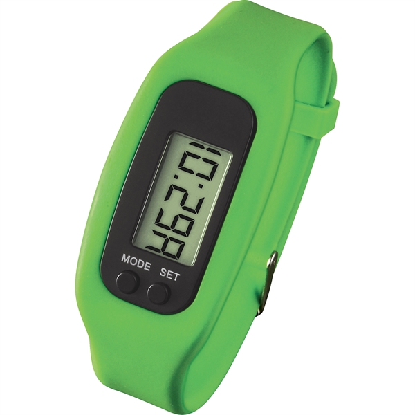 LED Pedometer Watch in Case - Image 7
