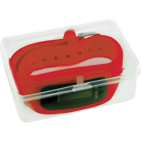 LED Pedometer Watch in Case - Image 16