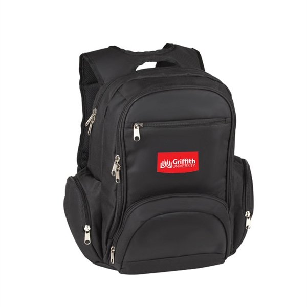 Deluxe Poly Padded Computer Backpack - Image 1