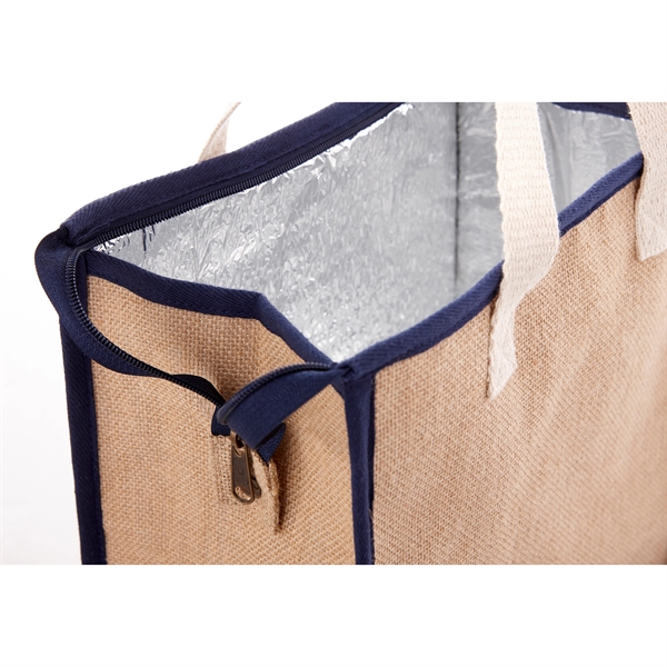 Jute Insulated Grocery Tote - Image 6