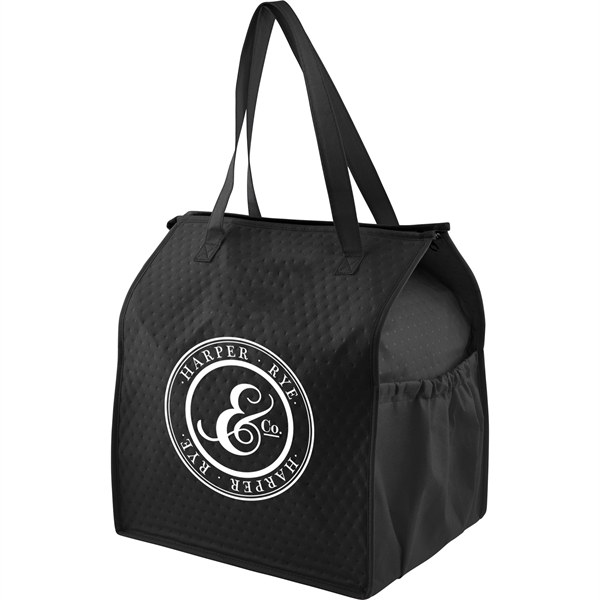 Deluxe Non-Woven Insulated Grocery Tote - Image 4