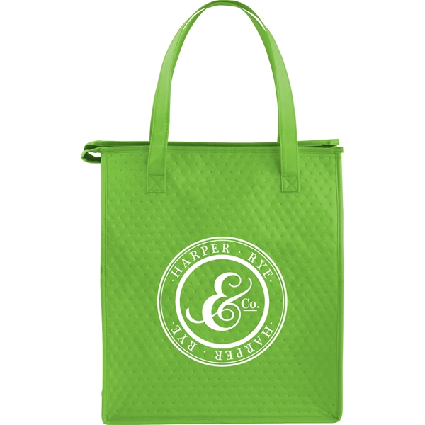 Deluxe Non-Woven Insulated Grocery Tote - Image 8