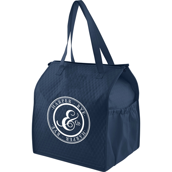 Deluxe Non-Woven Insulated Grocery Tote - Image 12