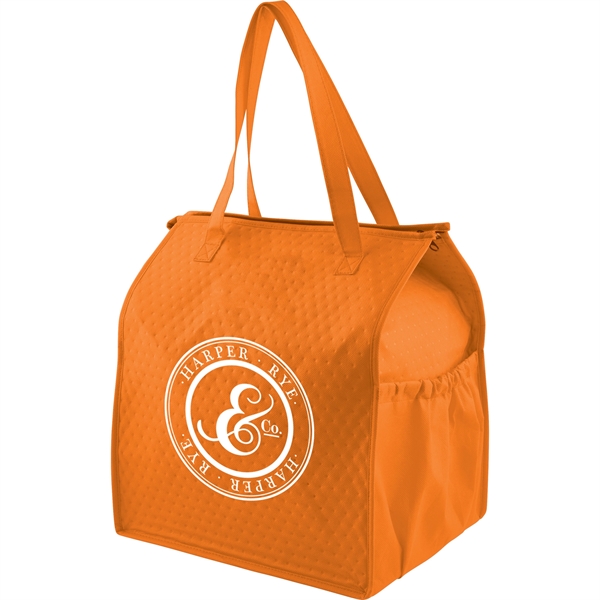 Deluxe Non-Woven Insulated Grocery Tote - Image 16