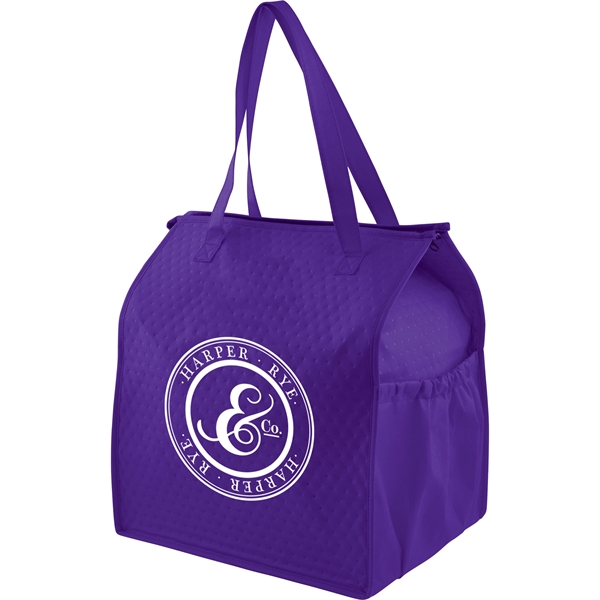 Deluxe Non-Woven Insulated Grocery Tote - Image 19