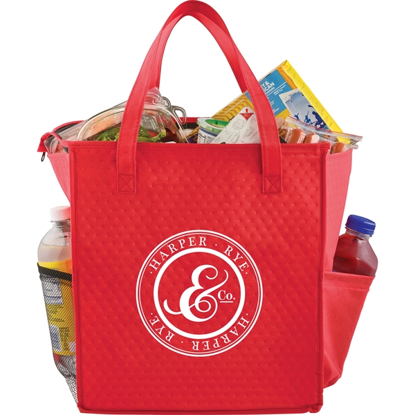 Deluxe Non-Woven Insulated Grocery Tote - Image 28