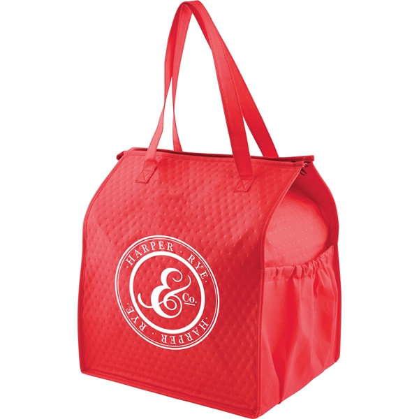 Deluxe Non-Woven Insulated Grocery Tote - Image 32