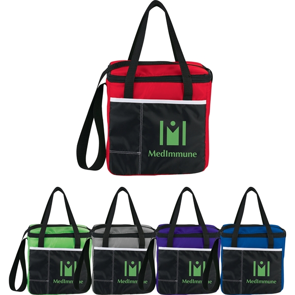 Color Block 9-Can Lunch Cooler - Image 10