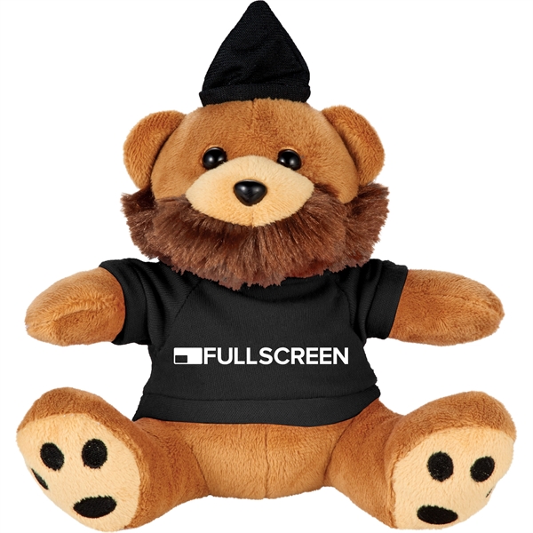 6" Hipster Plush Bear with Shirt - Image 1