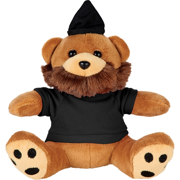 6" Hipster Plush Bear with Shirt - Image 2