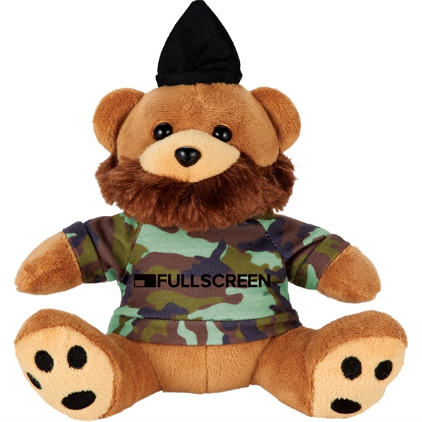 6" Hipster Plush Bear with Shirt - Image 4